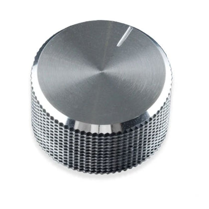 KNOB 1/4IN PLAST 24MM SILVER