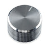 KNOB 1/4IN PLAST 24MM SILVER