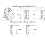 TXFR 12.6VCT 350MA IP115/230V PC