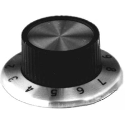 KNOB 1/4IN SCREW PLAS 37MM 0-10 SCALED