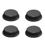 FEET RUBBER ROUND 13X6MM ADHESIV ADHESIVE BLK