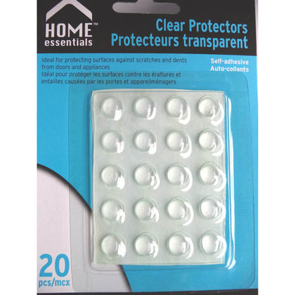 FEET RUBBER ROUND CLEAR 9X5MM ADHESIVE