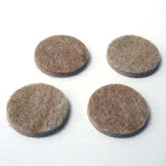 FEET CHAMOIS ROUND 48X5MM ADHESI ADHESIVE FELT