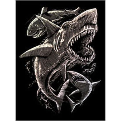 HOLOGRAPHIC ENGRAVING SHARKS