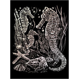 HOLOGRAPHIC ENGRAVING SEA HORSE