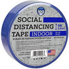 TAPE SOCIAL DISTANCING INDOOR 1.4IN X 54M BLUE