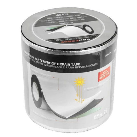 TAPE ALUMINUM 3-LAYER 6IN X 25FT WATERPROOF REPAIR TAPE