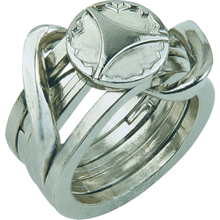RING 2 PUZZLE-HANAYAMA CAST META METAL LEVEL 5