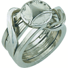 RING 2 PUZZLE-HANAYAMA CAST META METAL LEVEL 5