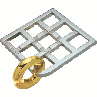 DUET PUZZLE-HANAYAMA CAST METAL LEVEL 5