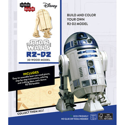 STAR WARS R2-D2 {{3D WOOD MODEL