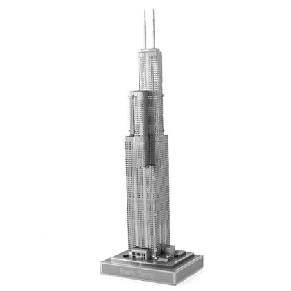 SEARS TOWER METAL EARTH 3D LASER CUT MODEL