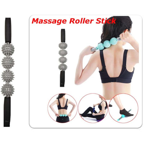 MASSAGE ROLLER STICK 4 SPIKEY FOR IMPROVED BLOOD CIRCULATION