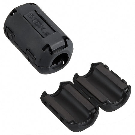 FERRITE CORE EMI SUPP 13MM ID 38.9MM LONG BLK CLAMP-ON{{