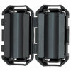 FERRITE CORE EMI SUPP 6MM ID 29MM LONG BLK CLAMPON FOR CABLE