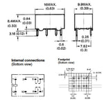 RELAY DC 5V 2P2T 1A 8P PCMT