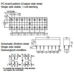 RELAY DC 6V 4P2T .5A 14P PC DIP .6A/125AC/110DC 2A/30VDC
