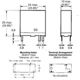 RELAY DC 12V 1P1T 5A 4P PCMT TV-5