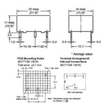 RELAY DC 12V 1P1T 10A 4P PCMT 10A/250VAC