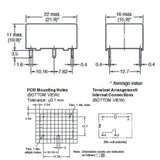 RELAY DC 12V 1P1T 10A 4P PCMT 10A/250VAC