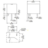 RELAY DC 12V 1P1T 10A 4P PCMT NO 10A/125VAC 7A/30VDC