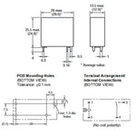 RELAY DC 12V 1P1T 10A 4P PCMT