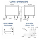 RELAY DC 12V 1P2T 3A 5P PCMT 3A/125VAC