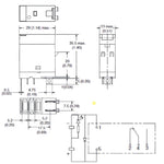 RELAY DC 12V 1P2T 10A 5P PLUGIN PINS 10A/250VAC/30VDC TEST+LED