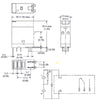RELAY DC 12V 1P2T 10A 5P PLUGIN PINS 10A/250VAC/30VDC TEST+LED