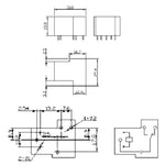 RELAY DC 12V 1P2T 30A AUTO PCMT 6P 1 FORM C 240VAC