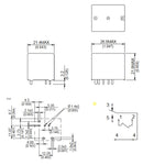 RELAY DC 12V 1P2T 40A 5P PCMT 40A/14VDC
