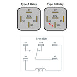 RELAY DC 12V 1P2T 80A AUTO 5P