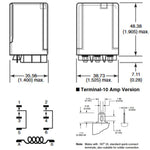 RELAY DC 12V 2P2T 10A 8P PLUGIN 10A/250VAC/28VDC