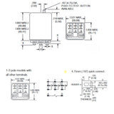 RELAY DC 12V 3P2T 5A 11P PLUGIN 5A/240VAC