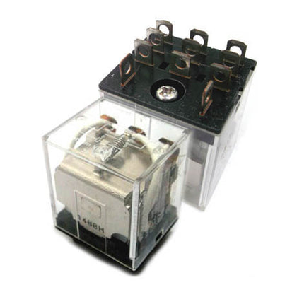 RELAY DC 12V 3P2T 10A 11P PLUG IN 10A/110VAC/240VAC/28VDC