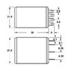 RELAY DC 12V 4P2T 5A 14P SOL/SKT 5A/250VAC/28VDC (USE SKT 50-912)