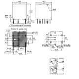 RELAY DC 12V 2X1P2T 20A 8P AUTO TWIN 1 FORM CX2 BRIDGE 20A/14VDC