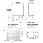RELAY DC 22V 2P2T 5A 8P PCMT 5A/250VAC 30VDC