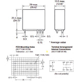 RELAY DC 22V 2P2T 5A 8P PCMT 5A/250VAC 30VDC