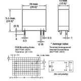 RELAY DC 24V 1P1T 16A 6P PCMT NO 16A/250VAC/30VDC