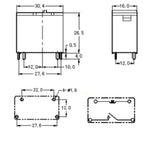 RELAY DC 24V 1P1T 20A 4P PCMT 20A/250VAC