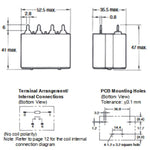 RELAY DC 24V 1P1T 30A 4P PCMT NO 30A/277VAC
