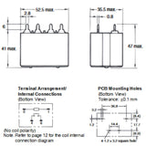 RELAY DC 24V 1P1T 30A 4P PCMT NO 30A/277VAC