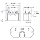 RELAY DC 24V 1P1T 25A 4P QT CHMT NO 30A/120VAC
