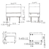 RELAY DC 24V 1P2T .5A 5P PCMT .5A/120AC 1A/24VDC