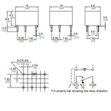 RELAY DC 24V 1P2T .6A 5P PCMT C FORM