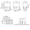RELAY DC 24V 1P2T .6A 5P PCMT C FORM