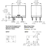 RELAY DC 24V 1P2T 5A 5P PCMT 5A/250VAC