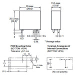 RELAY DC 24V 1P2T 10A 5P PCMT 10A/250VAC