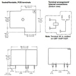 RELAY DC 24V 1P2T 20A 5P PCMT 20A(NO)/10A(NC)/250VAC